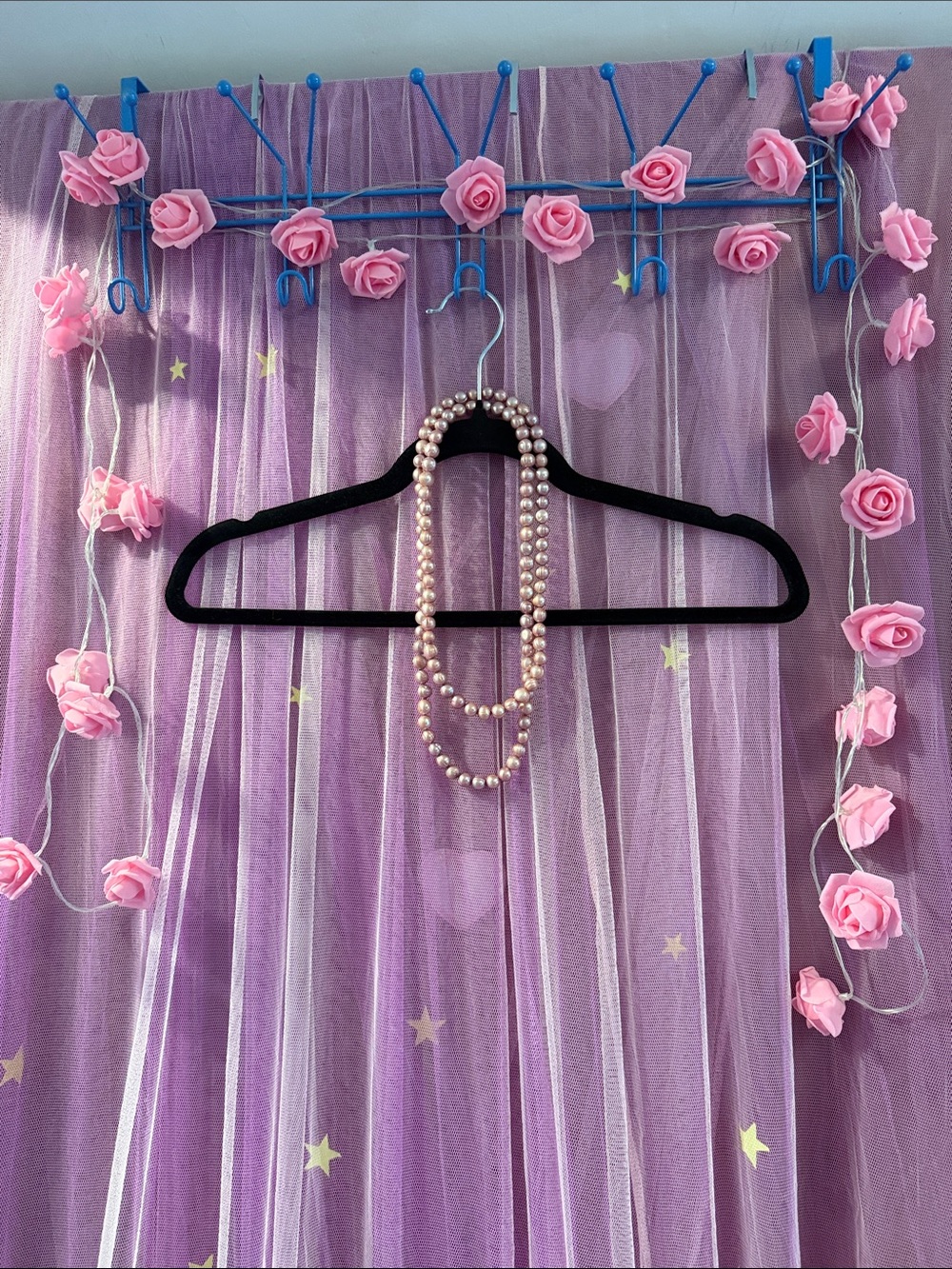 Pink freshwater pearls